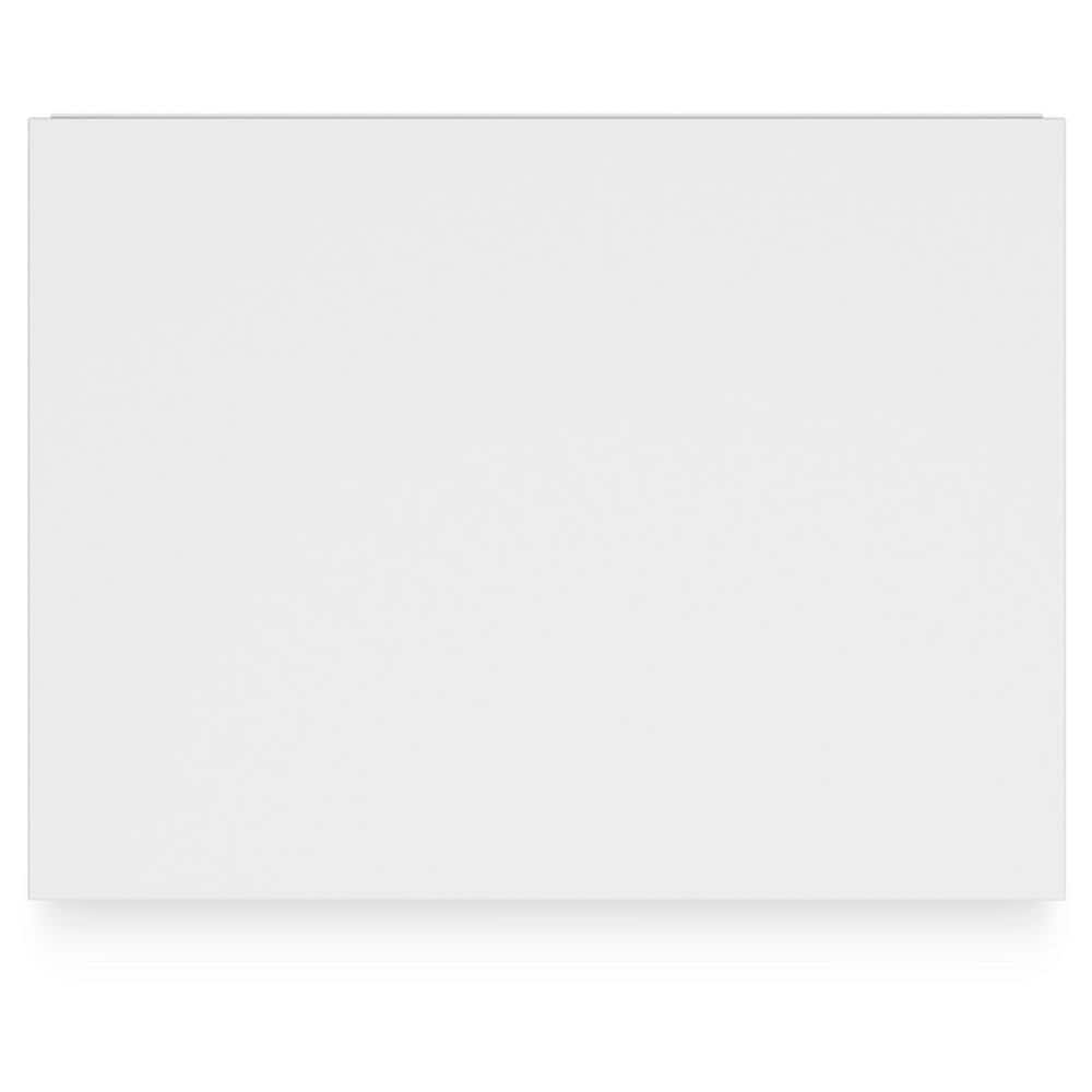 White Transitional 2-Drawer Scalloped Nightstand