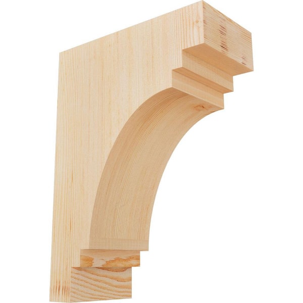 Ekena Millwork 5-1/2 in. x 12 in. x 16 in. Douglas Fir Pescadero Smooth Corbel
