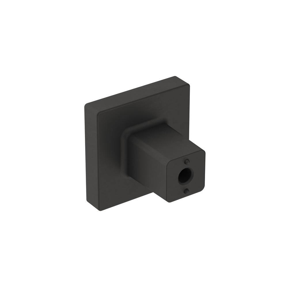 Matte Black Square Modern Cabinet Knob with Mounting Hardware