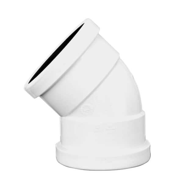 Hub Solvent Weld Fitting NDS 6-Inch PVC 45-Degree Elbow - Hub X Hub ...