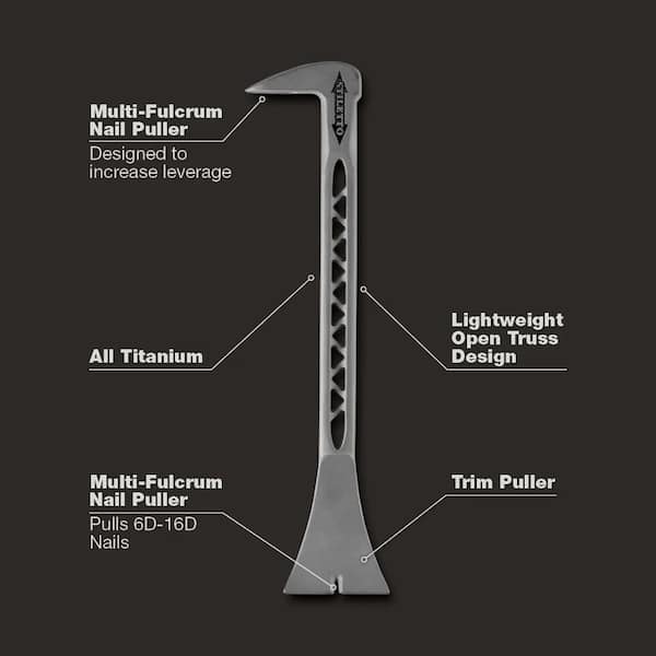 Titanium Multi Functional Glazer Bar with 8.5 in. Titanium Trimbar (2-Piece)