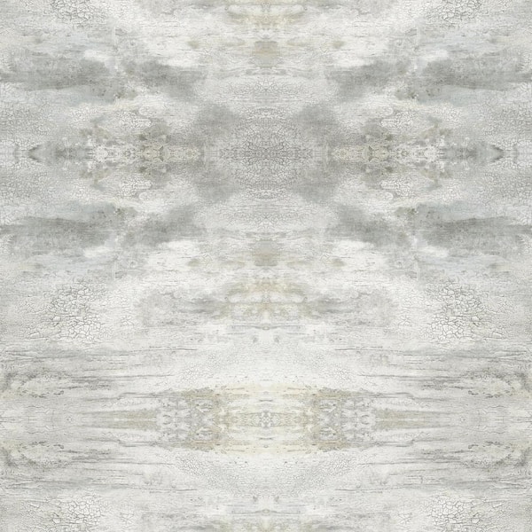 York Wallcoverings Serene Jewel Gray Paper Strippable Roll (Covers 56 sq. ft.)