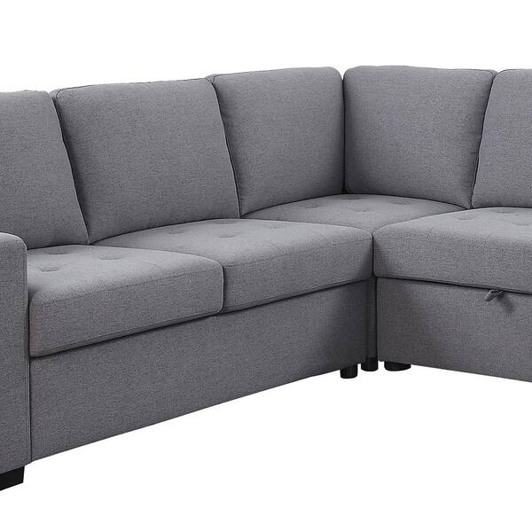 Acme Nardo Storage Sleeper Sectional Sofa