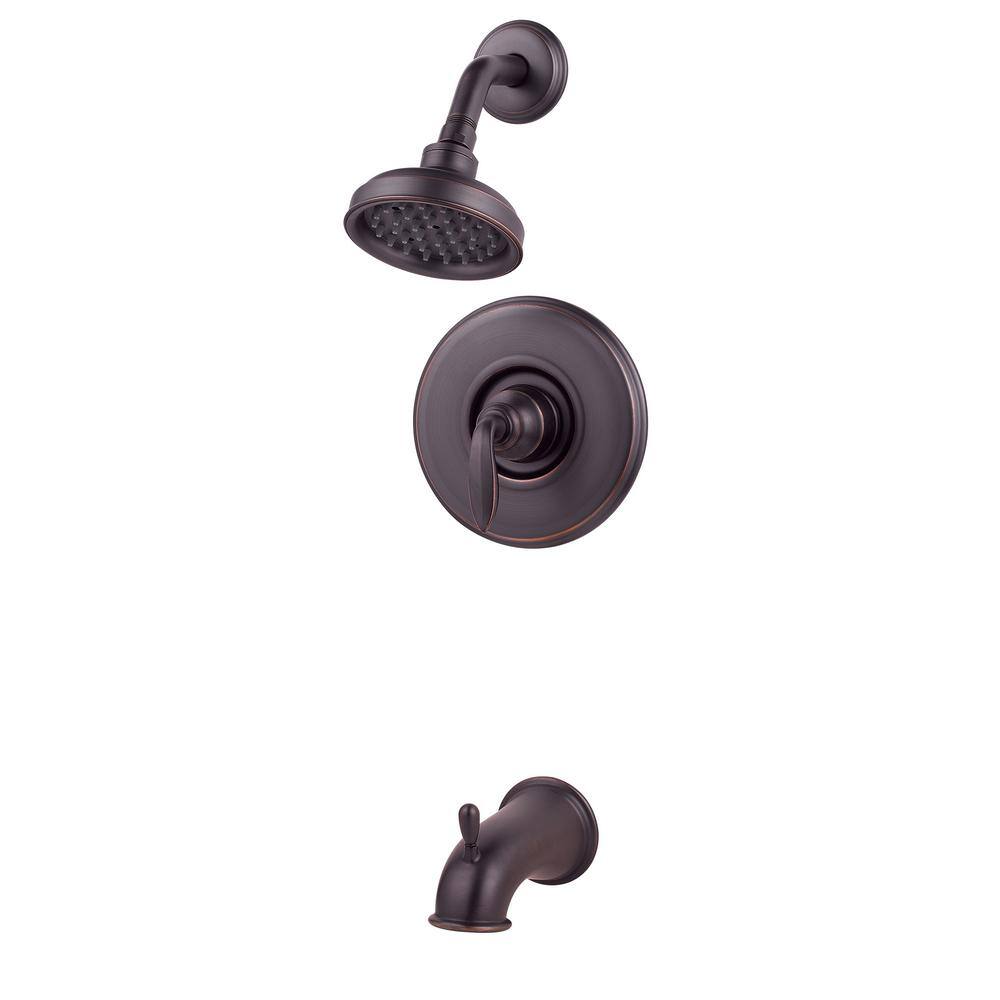 Avalon Tuscan Bronze Wall Mounted Rain Shower Faucet Set