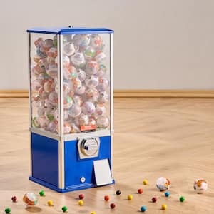 Gumball Machine for Kids 25 in. Home Vending Dispenser Dry Food Dispensers, Blue