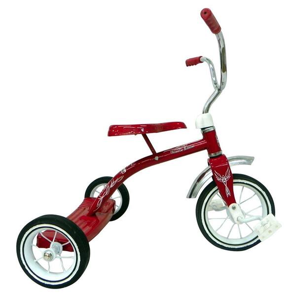 Mantis Classic Tricycle, 10 in. Front Wheel, for Boys and Girls in Red