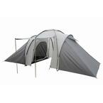 4-Person 2-Room Tent in Grey