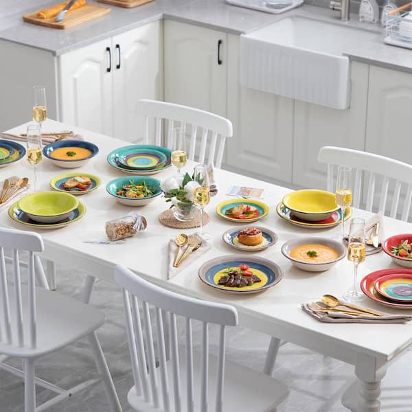 vancasso Albero 18-Piece Multicolour Dinnerware Set (Service For 6