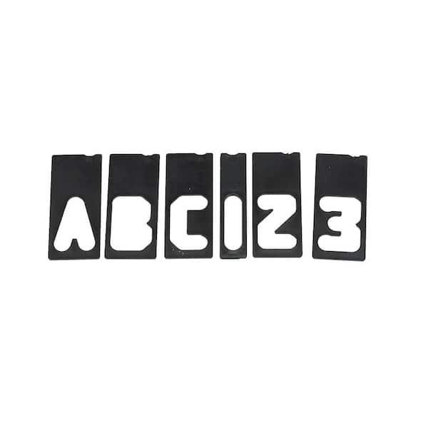 Milescraft 1-1/2 in. Horizontal Sign Making Letter and Number Set (42-Piece)