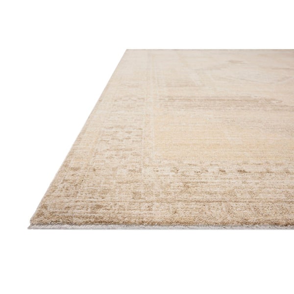 Chris Love Julia Palma Wheat / Taupe 9 ft. 6 in. x 1 3 ft. 10 in. in. Traditional Area Rug