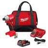 Milwaukee M18 18-Volt Lithium-Ion Compact Brushless Cordless 1/4 in. Impact Driver Kit with One 2.0 Ah Battery, Charger & Tool Bag 3650-21P
