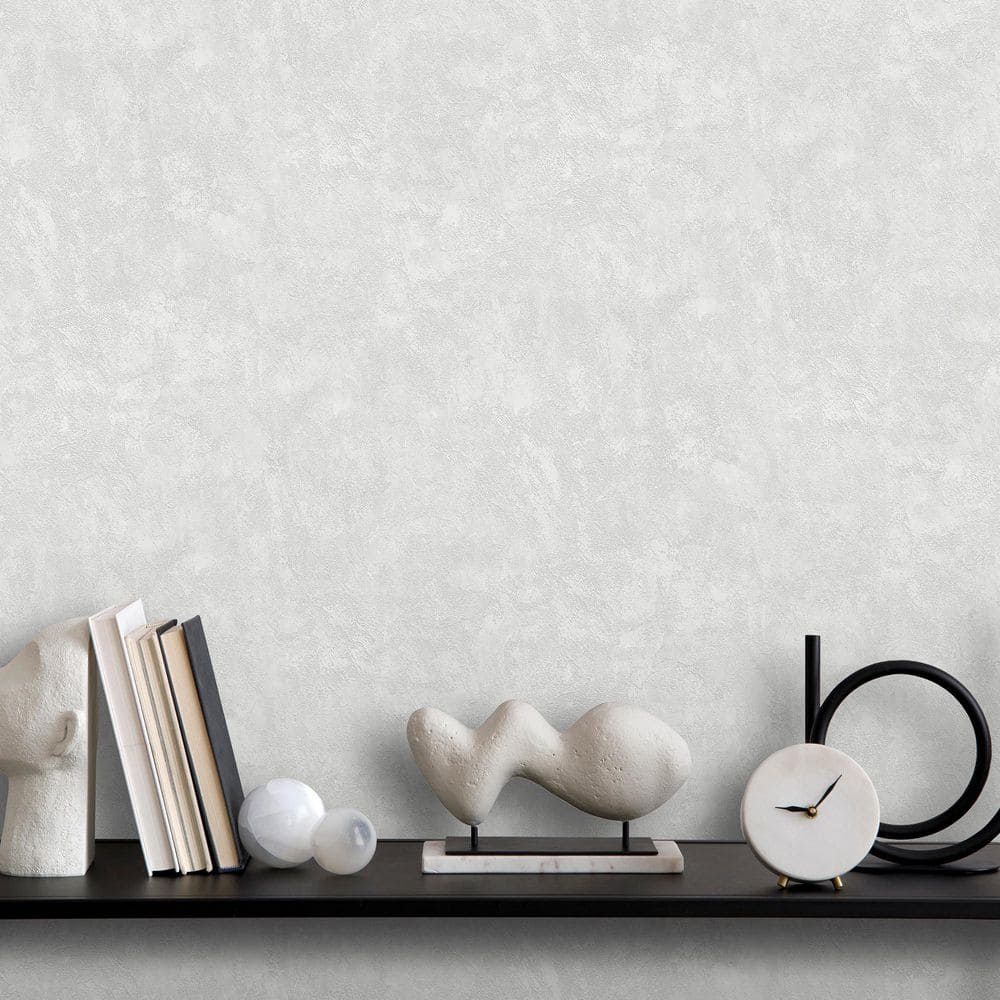 Faux Waxed Texture Light Gray Wallpaper price history on PriceWatchPro