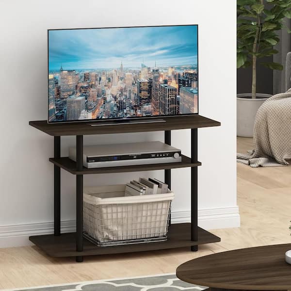 Dark Walnut TV Stand Fits TV's up to 75 in.