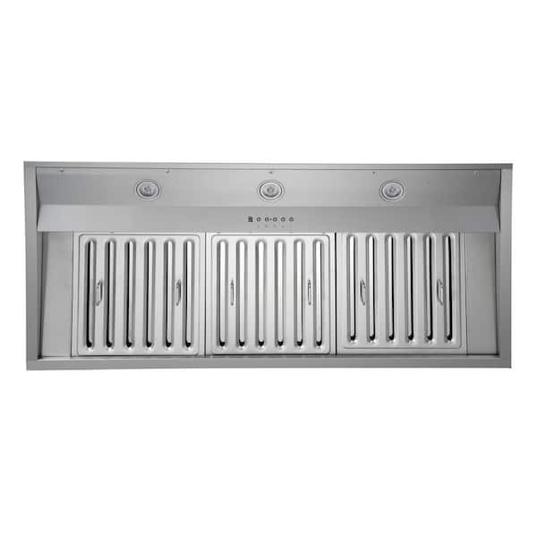 KOBE Range Hoods 1200 CFM 36 in. Stainless Steel Premium Wide Built-In/Insert Range Hood with QuietMode