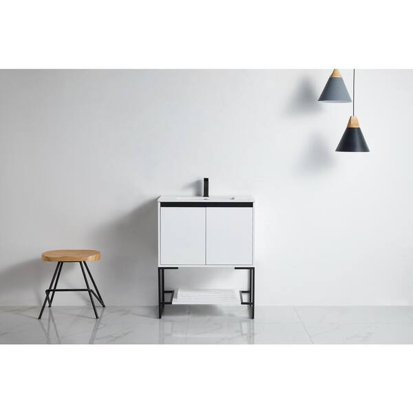 FINE FIXTURES Urbania 30 in. W x 18.5 in. D x 33.5 in. H Bath Vanity in