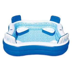 Premier 88 in. x 88 in. Square, 26 in. D Inflatable Pool with Cover