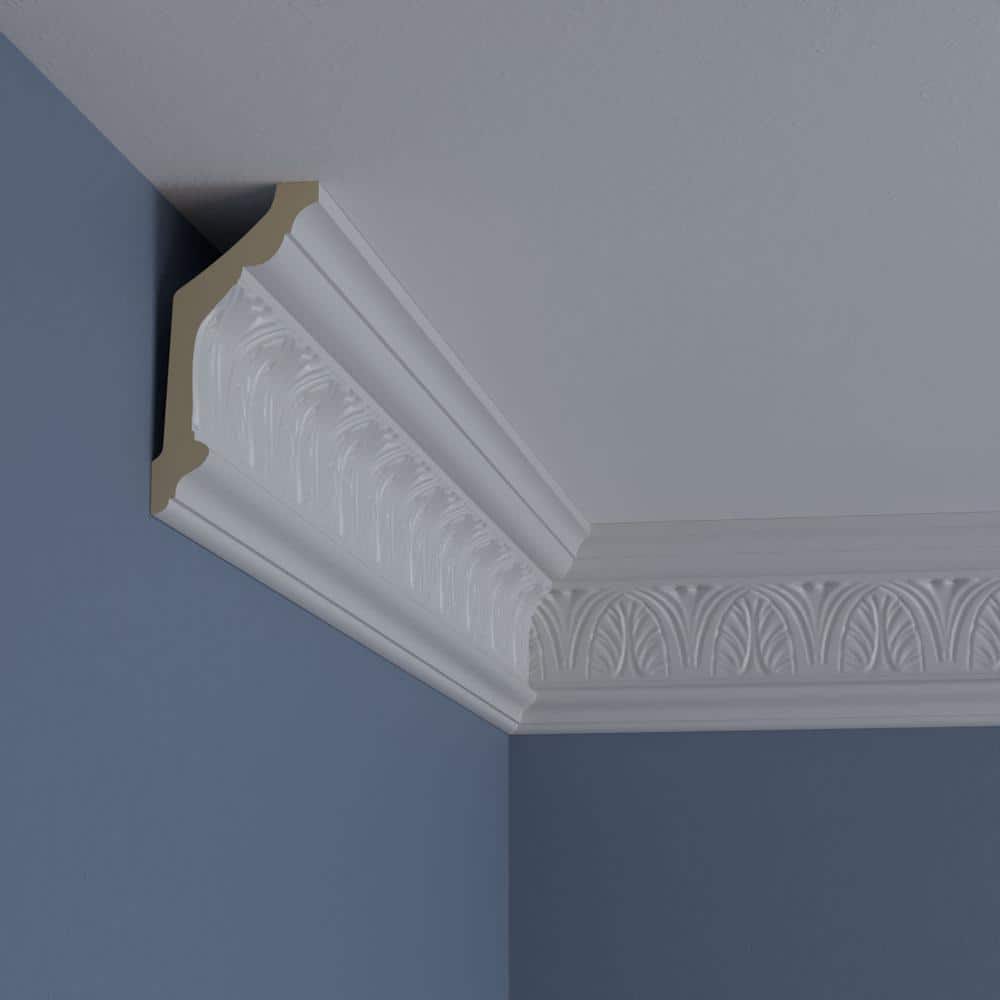 Asa Acanthus Leaf Polyurethane Crown Moulding, 94.5" Length