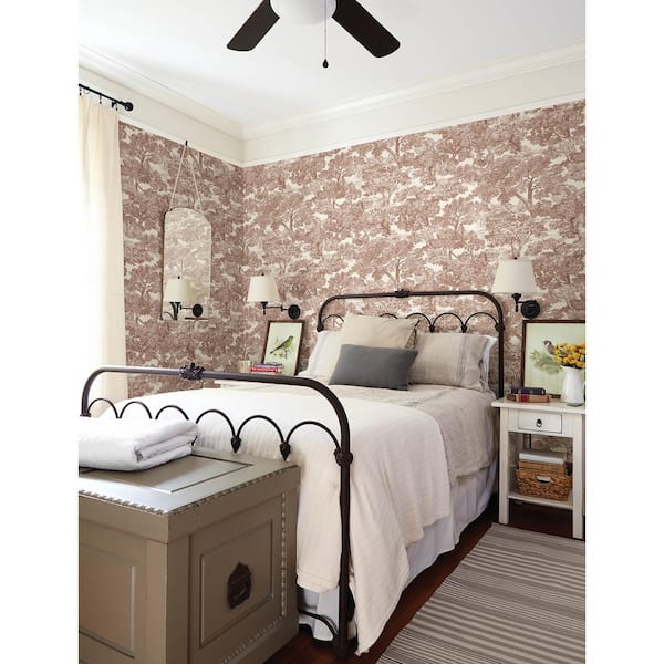 Spinney Red Pre-Pasted Non-Woven Wallpaper