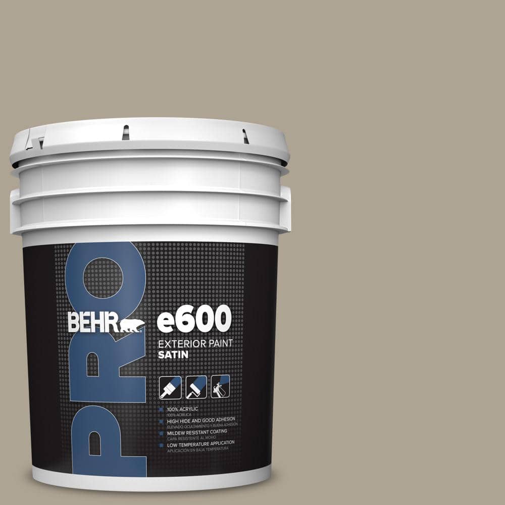 BEHR PRO 5 gal. 730D4 Garden Wall Satin Exterior Paint PR64005 The