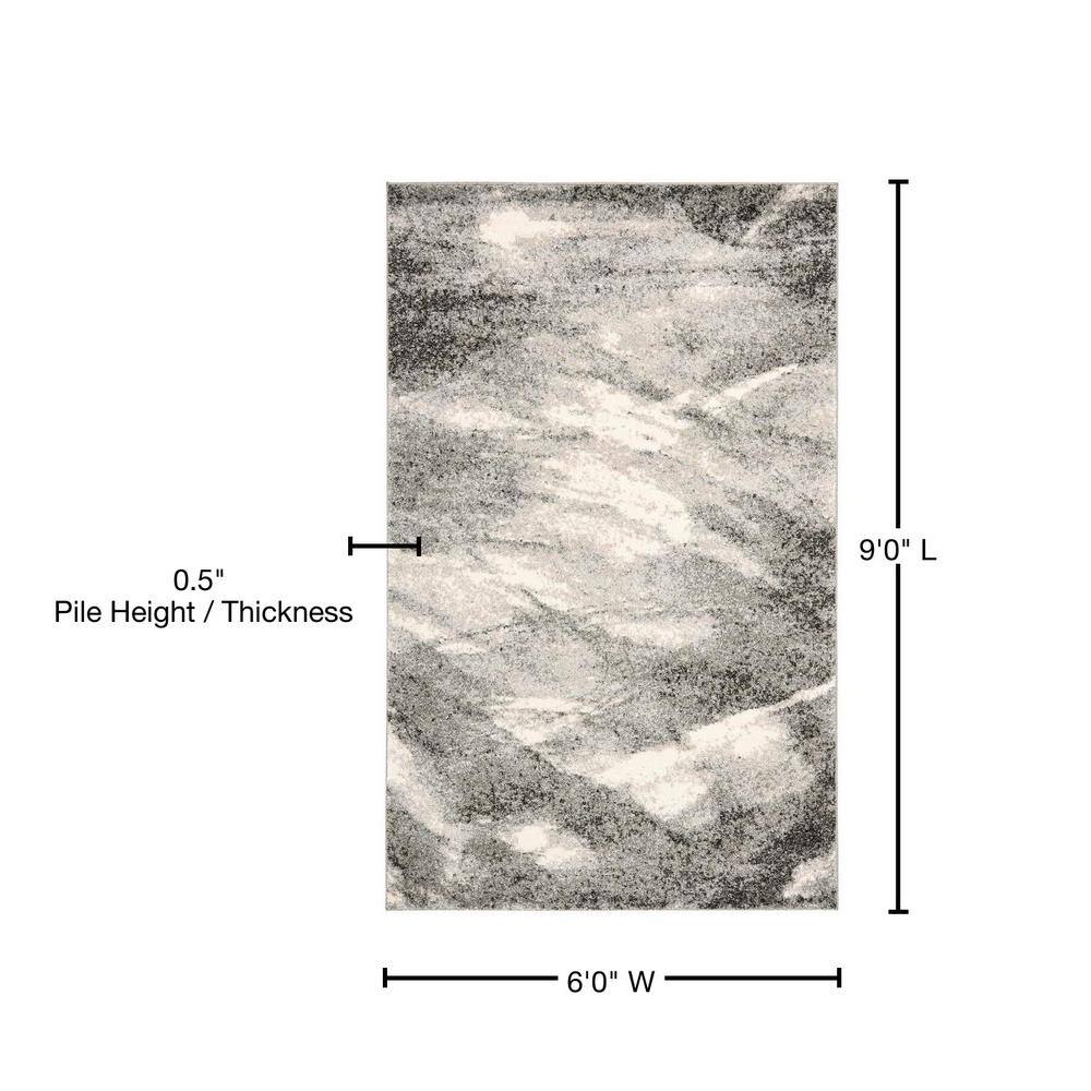 Retro Light Blue/Blue 8 ft. x 10 ft. Gradient Area Rug - thumbnail 9