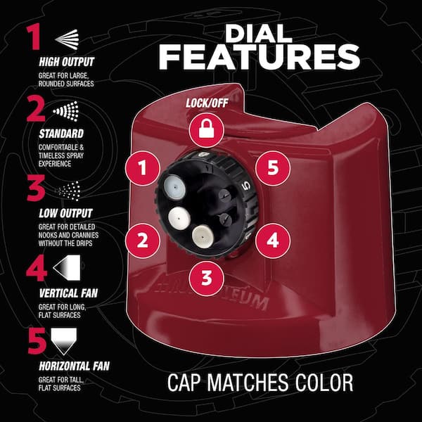 12 oz. Custom Spray 5-in-1 Gloss Burgundy Spray Paint
