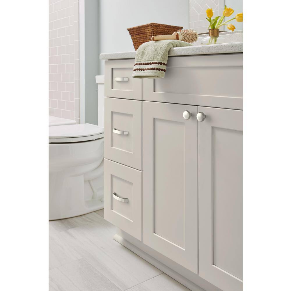 Brushed Nickel Modern Cabinet and Drawer Pull with Mounting Hardware