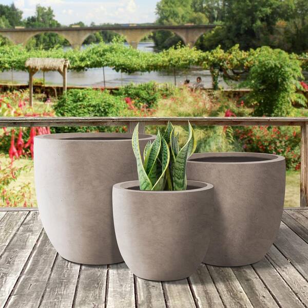 Extra Large Round Outdoor Planter Pot 30 Diameter