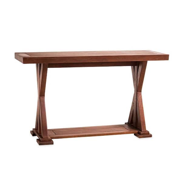 Evergreen 51 in. x 18 in. Claremont Outdoor Eucalyptus Wood Console Table