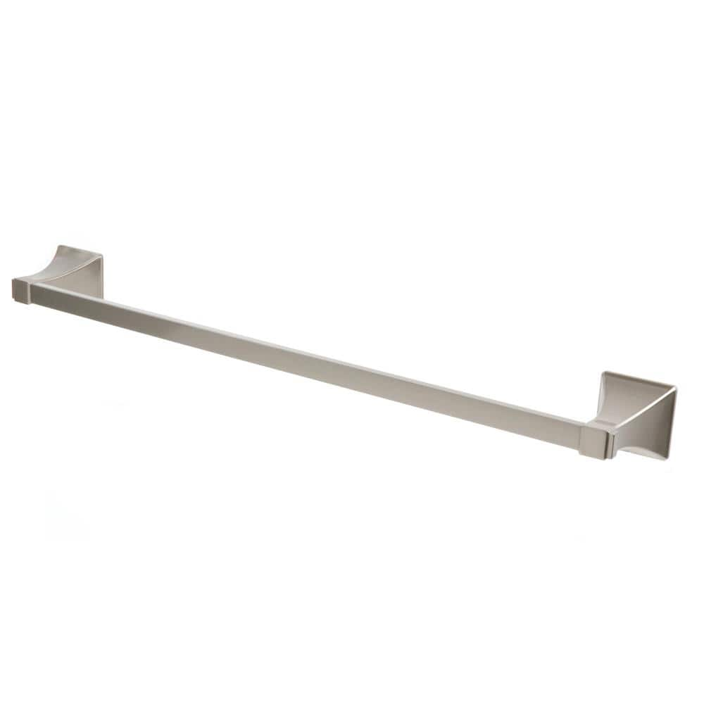 Glacier Bay Winstead 24 in. Wall Mounted Towel Bar in Brushed Nickel ...