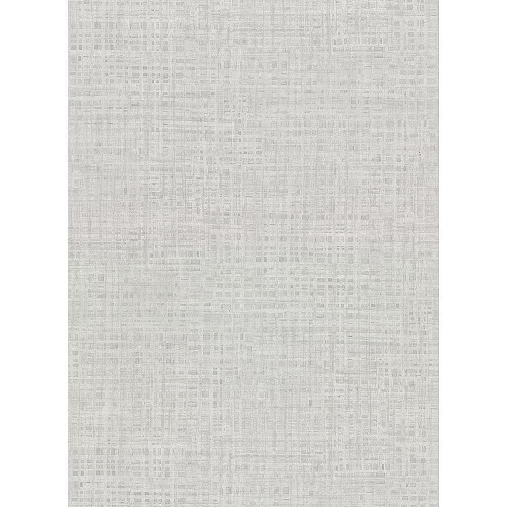 Warner Montgomery Light Grey Faux Grasscloth Light Grey Wallpaper ...