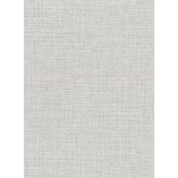 Warner Montgomery Light Grey Faux Grasscloth Light Grey Wallpaper Sample