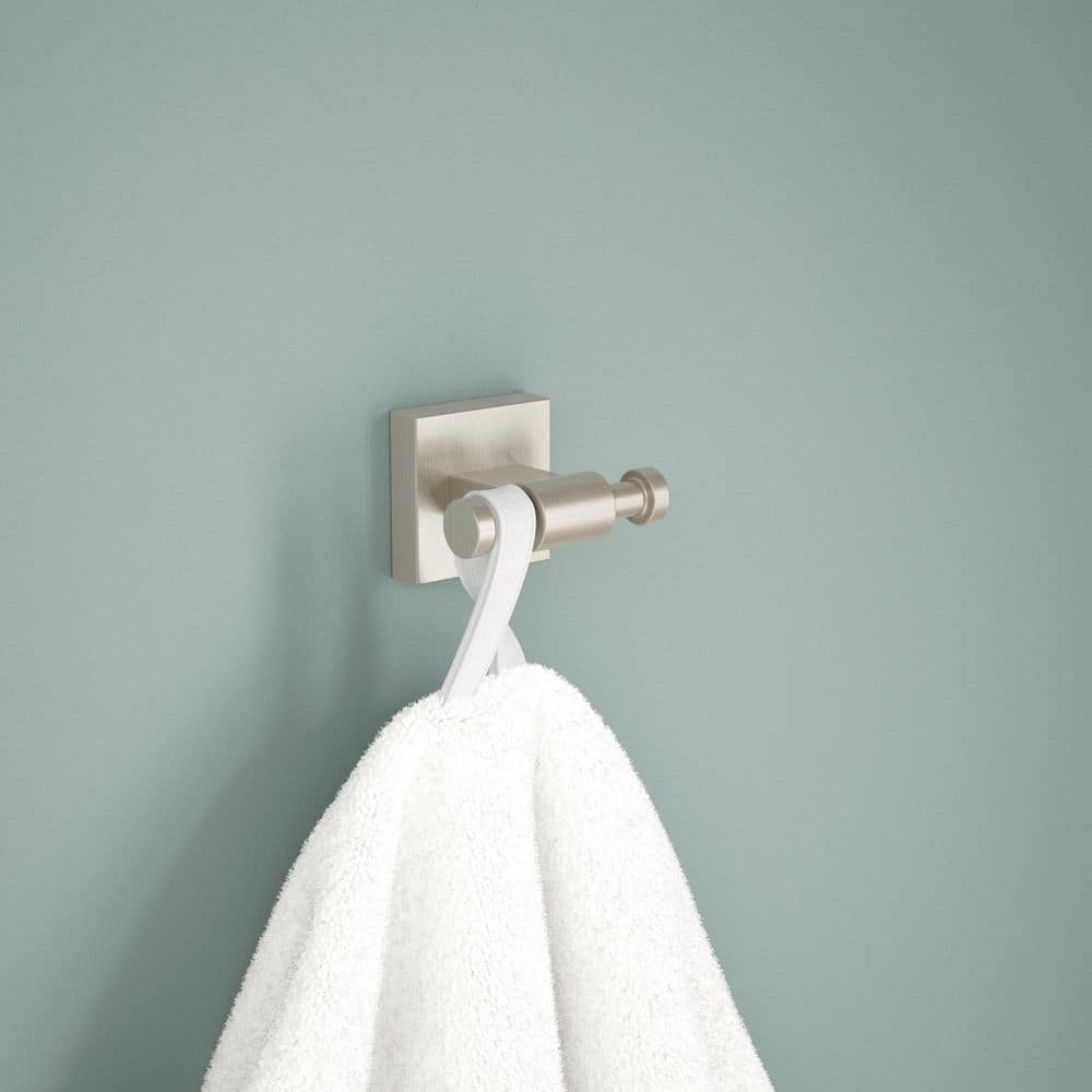 Maxted Satin Nickel Wall Mounted Double Robe Hook
