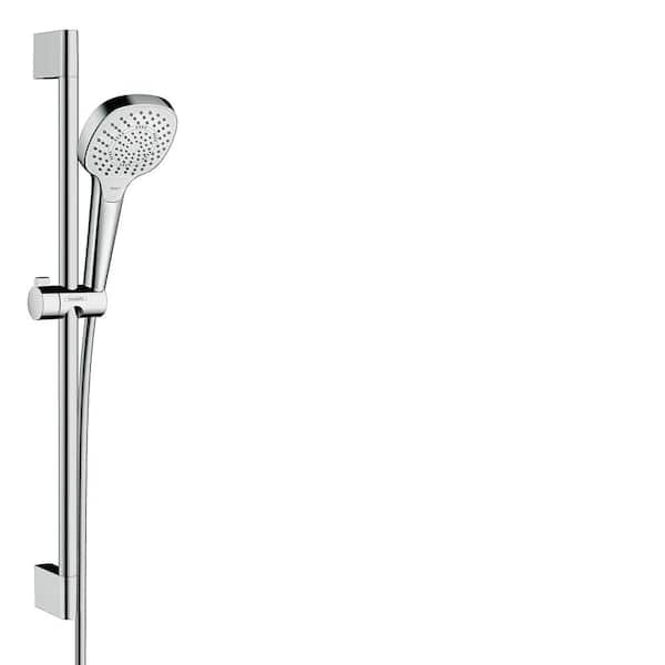 Hansgrohe Croma Select E Wall Bar Shower Set in Brushed Nickel