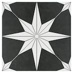 Merola Tile Stella Night 9-3/4 in. x 9-3/4 in. Porcelain Floor and Wall ...