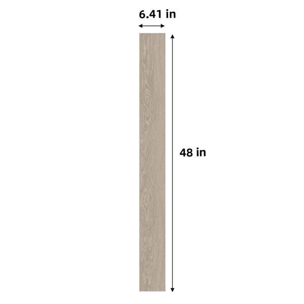 Dekorman Proteco+ Silver Sand Oak 12mm T x 6.41 in. W Uniclic HDF AC4 Waterproof Laminate Wood Flooring (21.2 sq. ft./Case)