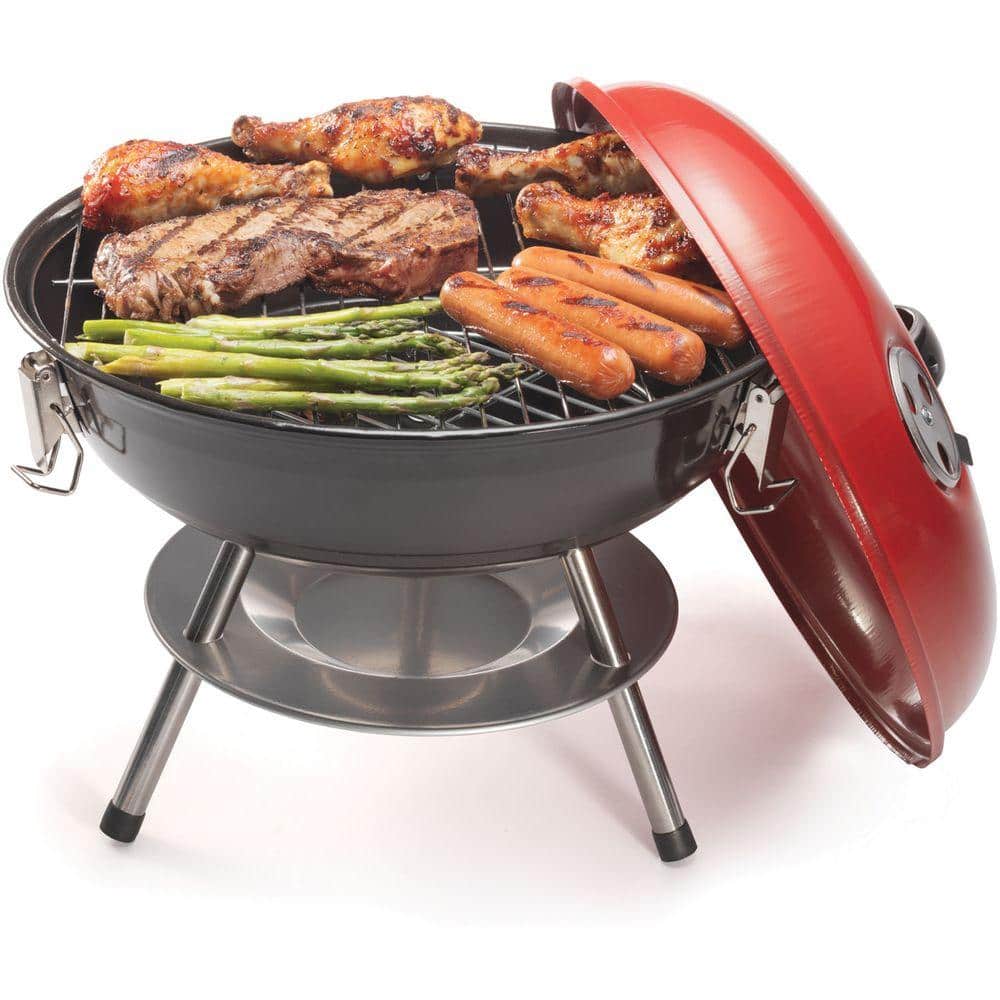 Cuisinart 14" Red and Black Portable Charcoal Grill