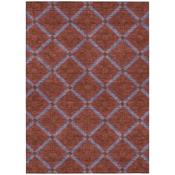 Chantille Machine Washable Indoor/Outdoor Abstract ACN2686 Red 10 ft. x 14 ft. Area Rug