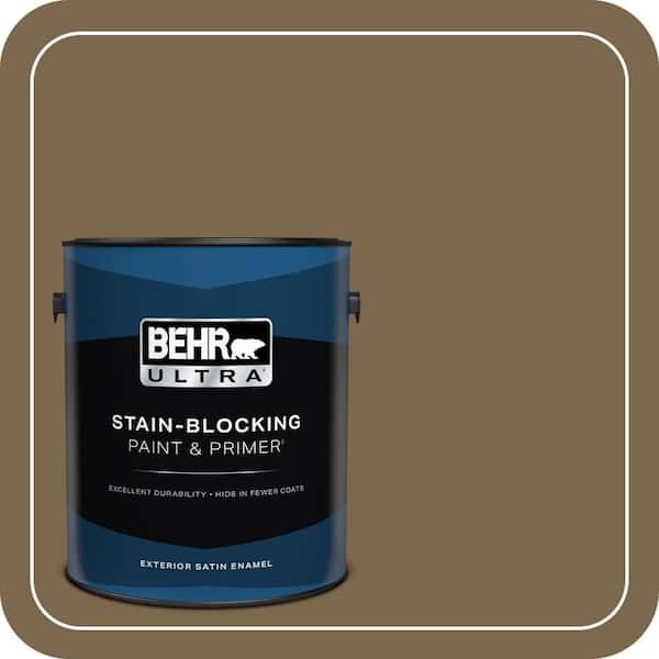 BEHR ULTRA 1 gal. #T14-6 Boho Satin Enamel Exterior Paint & Primer