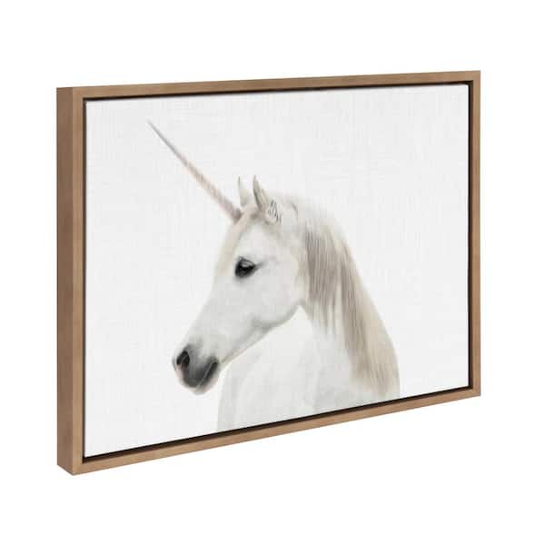 Sylvie "Unicorn" by Tai Prints Framed Canvas Wall Art
