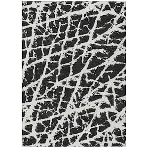 Chantille ACN501 Black 2 ft. 6 in. x 3 ft. 10 in. Machine Washable Indoor/Outdoor Geometric Area Rug