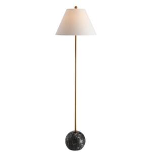 Living Room JONATHAN Y JYL3070A Arbor 63.5 Faux Bois Resin LED Floor Lamp Contemporary for Bedrooms Gold Leaf Reading Office 