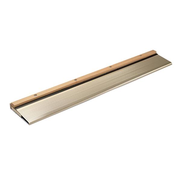 JELD-WEN 36 in. x 80 in. Left-Hand/Inswing 4 Lite Equal Chinchilla
