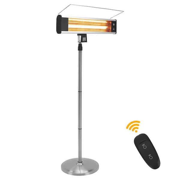 Sun-Ray 1500-Watt Adjustable Height Standing Electric Patio Heater with Remote