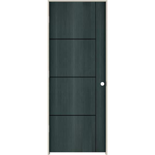 JELD-WEN 30 in. x 80 in. Right-Hand Hollow Core Denim Composite Single Prehung Interior Door
