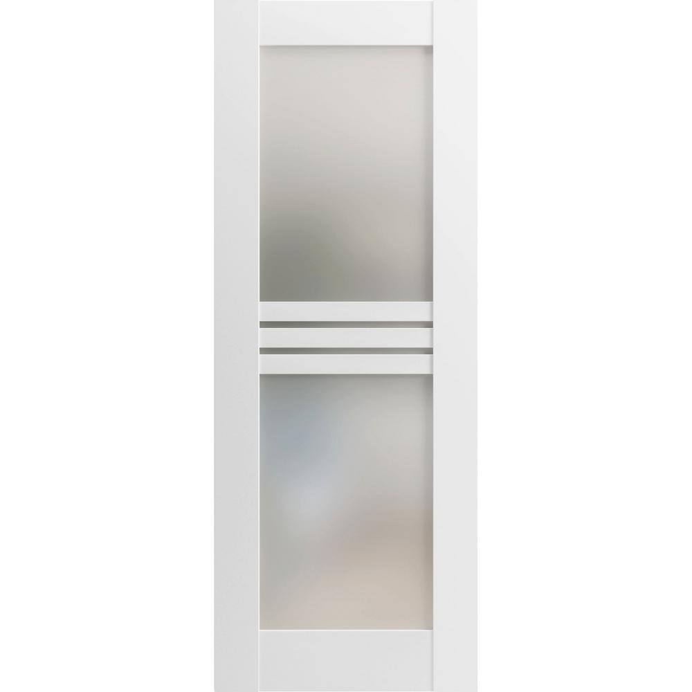 32 in. x 80 in. Solid Wood Frosted Glass White Interior Door Slab price history on PriceWatchPro