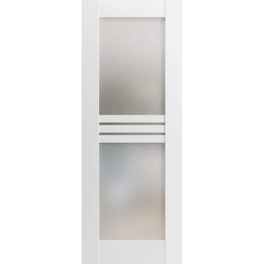 32 in. x 84 in. Solid Wood Frosted Glass White Interior Door Slab price history on PriceWatchPro