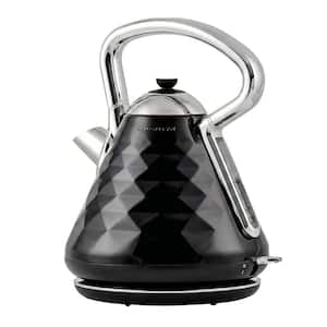 Cleo Collection 7.1-Cup Black Electric Kettle with Boil-Dry Protection and Auto Shut-Off