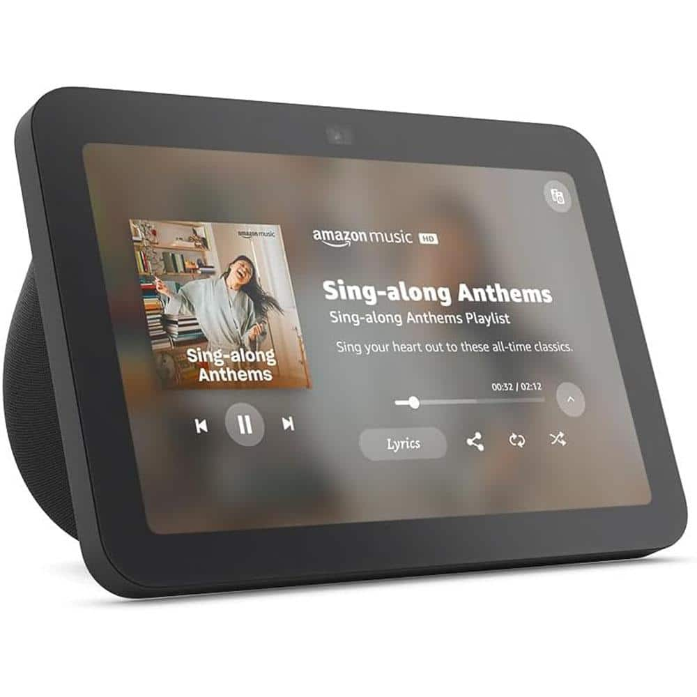 Amazon Echo Show 8 (3rd Gen, 2023 release) 8 in. HD Smart Display with Spatial Audio, Smart Home Hub, and Alexa (Charcoal)