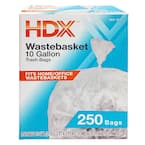 HDX 10 Gal. Clear Waste Liner Trash Bags (1000-Count) HDX960428Combo2 - The  Home Depot