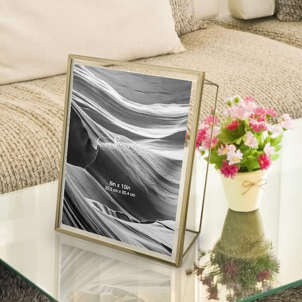 11x14/8x10 Gray Matted Picture Frame